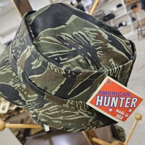 Vintage Green Tigerstripe Rollup Hat